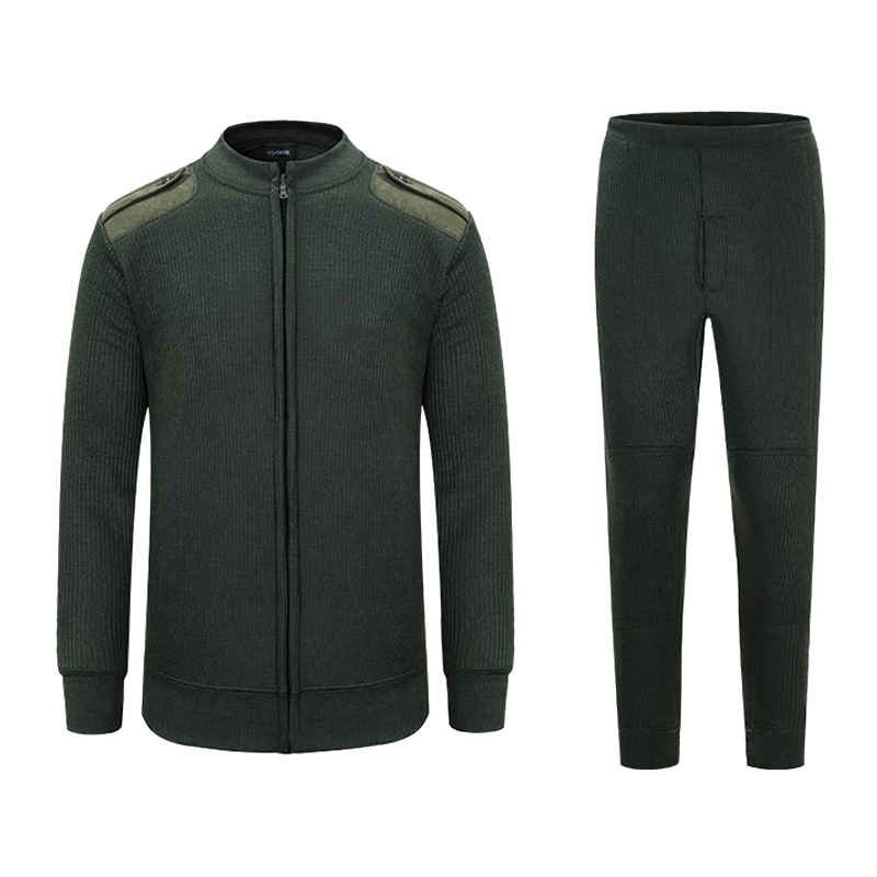 批配发07绒衣绒裤冬季制式劳保防风保暖棉服绒裤毛衣裤套装