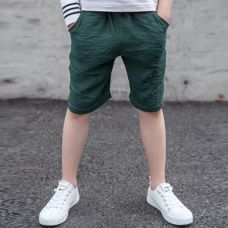 男孩短裤6-7-8岁10男童裤子夏天4外穿5薄款中童9中大童休闲裤