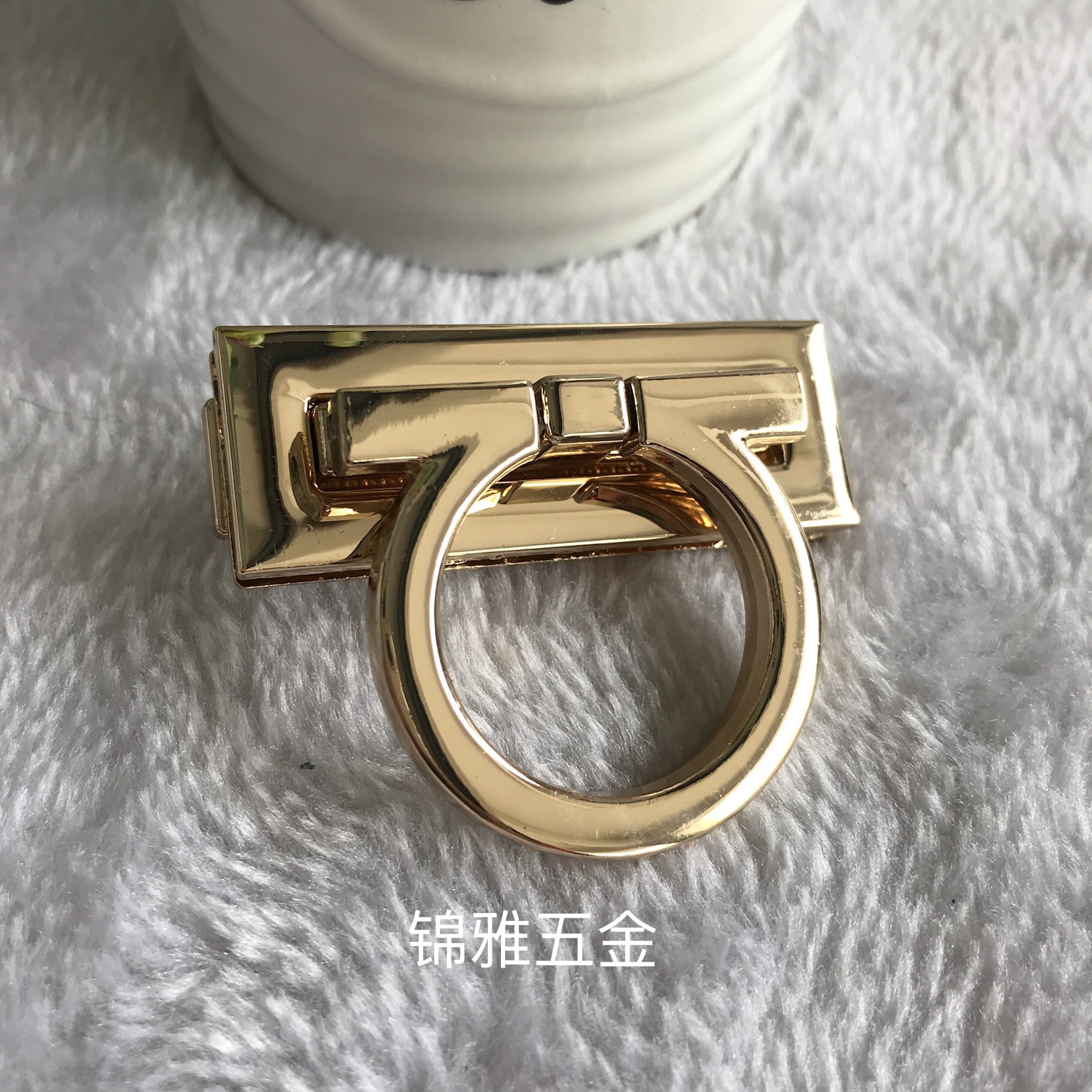 厂家批发箱包方形饰扣手袋前幅锁扣牛鼻锁扣