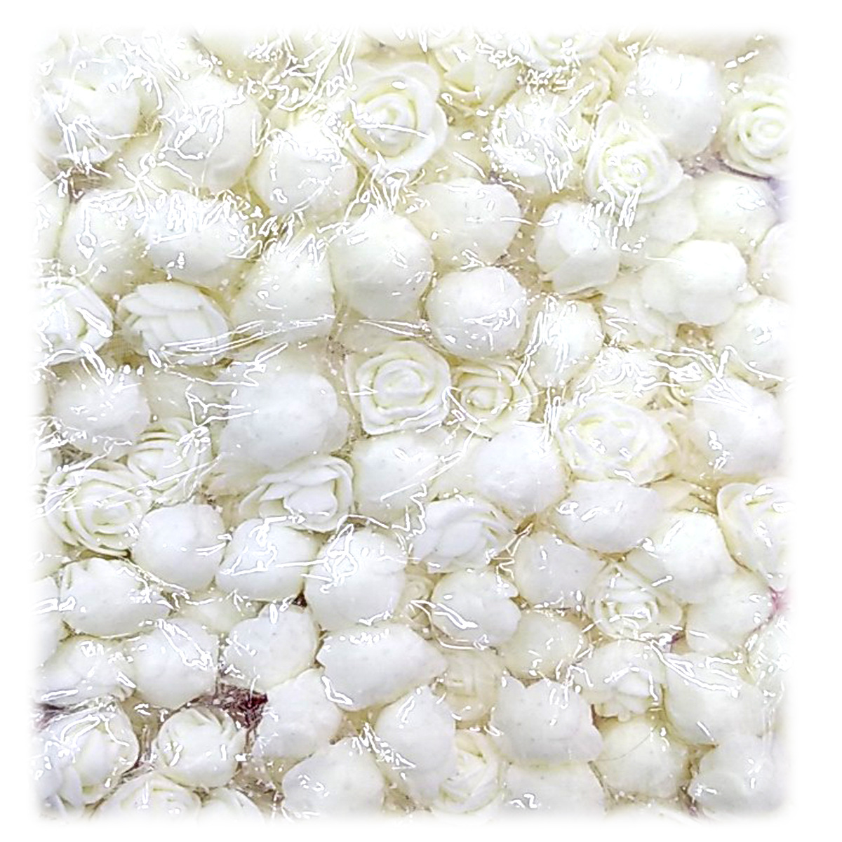 5公分泡泡玫瑰花情人节小熊装饰材料配件 摆地摊 灯串花 花圈