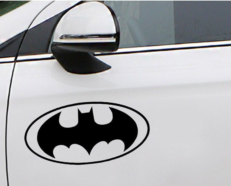 个性蝙蝠标志车贴 蝙蝠侠标志贴纸 汽车车身车尾油箱盖反光装饰贴