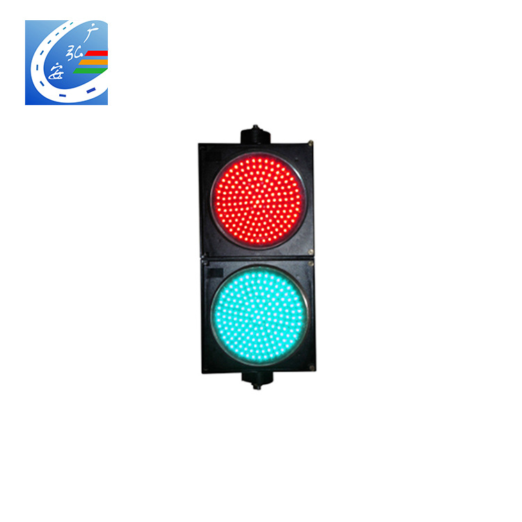 300mm红绿灯 两联红绿满盘 交通信号灯厂家 停车场入口红绿灯两联