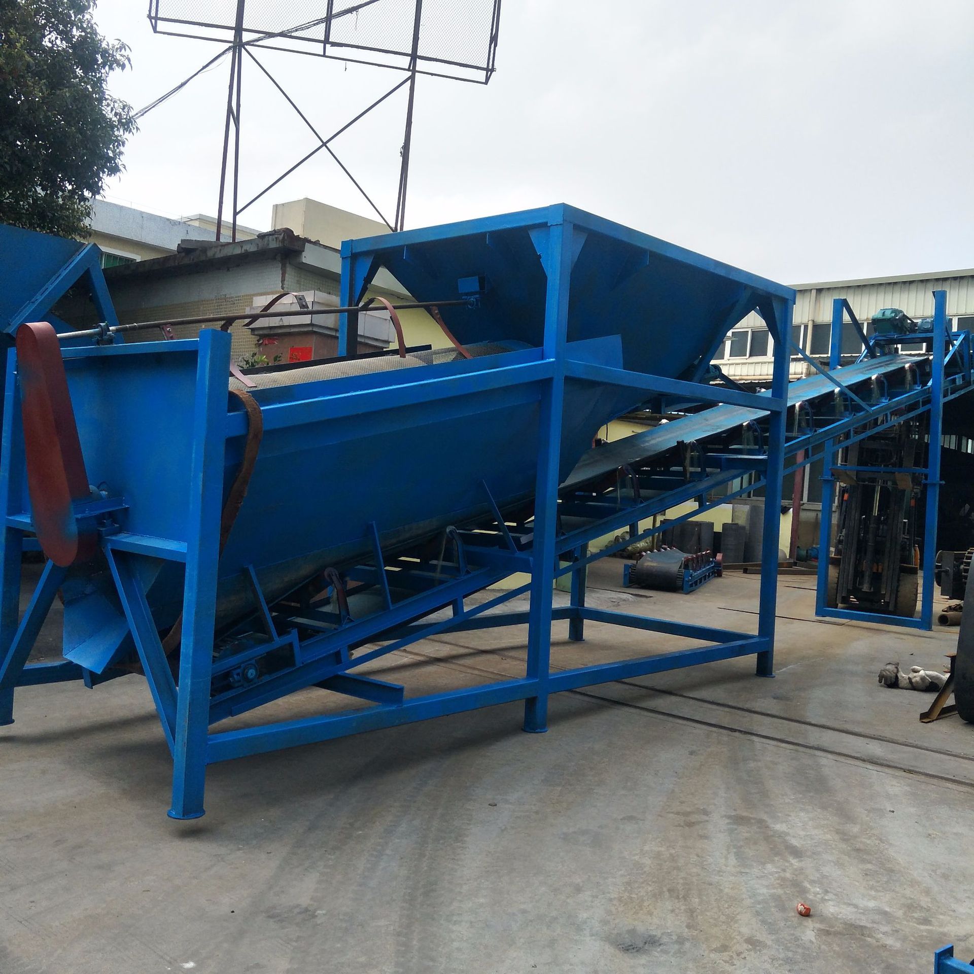 厂家滚筒式砂石分离机全自动筛沙机电动遥控混凝土砂石分离机