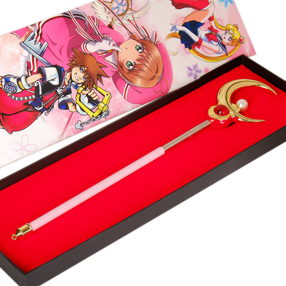 美少女战士变身器 月野兔月亮魔法棒 合金可伸缩特大号道具