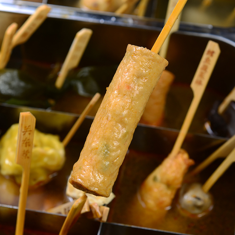 关东煮食材香葱肉轮10串380g火锅串串香麻辣烫连锁便利店批发供应