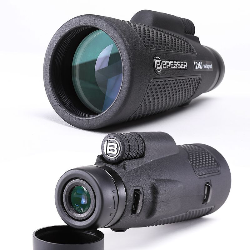 德国宝视德望远镜单筒12x50高倍高清望远镜户外大目镜微光夜视
