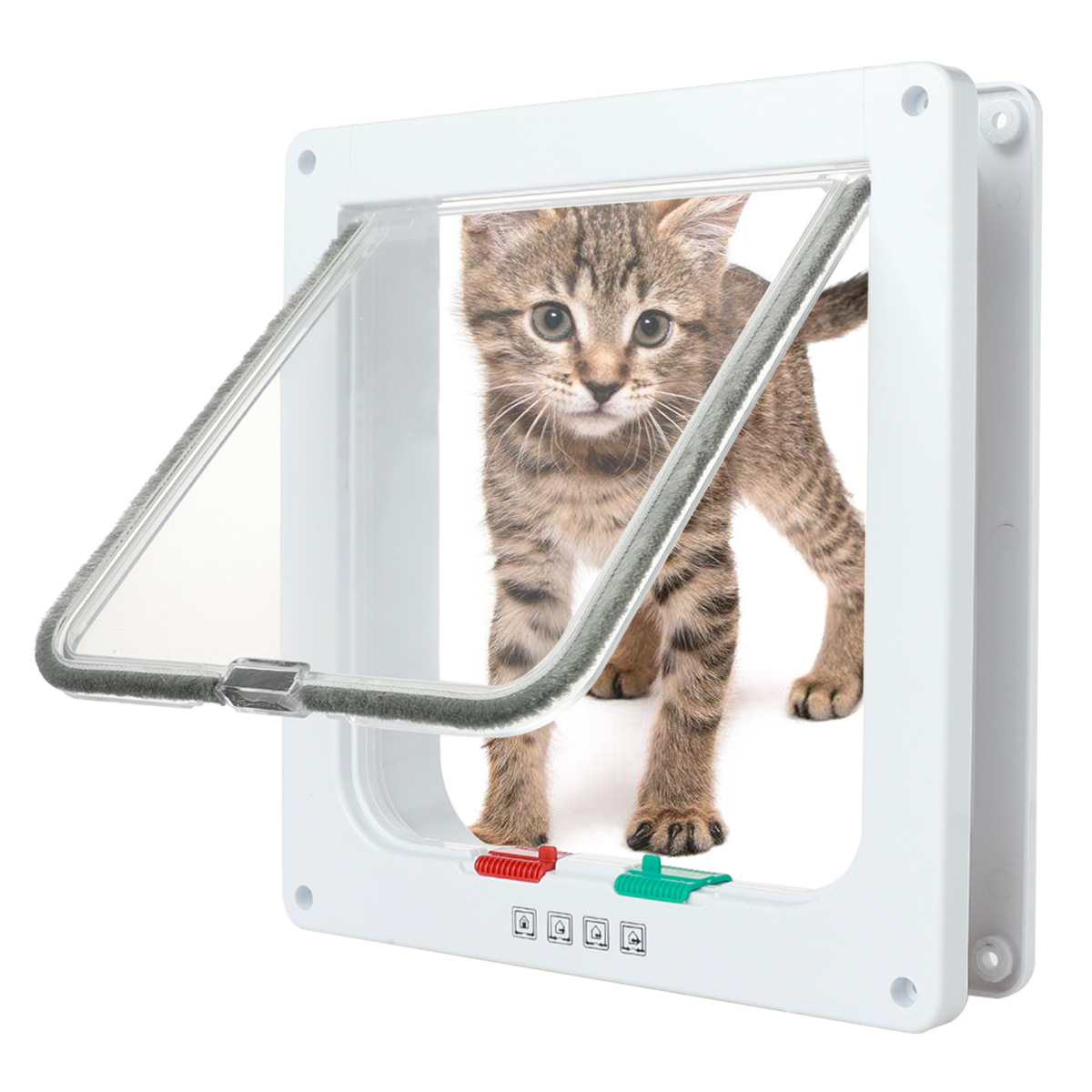 Cross-Border Supply Pet Supplies Cat Door Opening Dog Door Hole Can Control the Direction of Entry and Exit Pet Door Pet Supplies