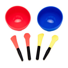 面膜勺 棒 硅胶碗套装 DIY 工具 碗棒