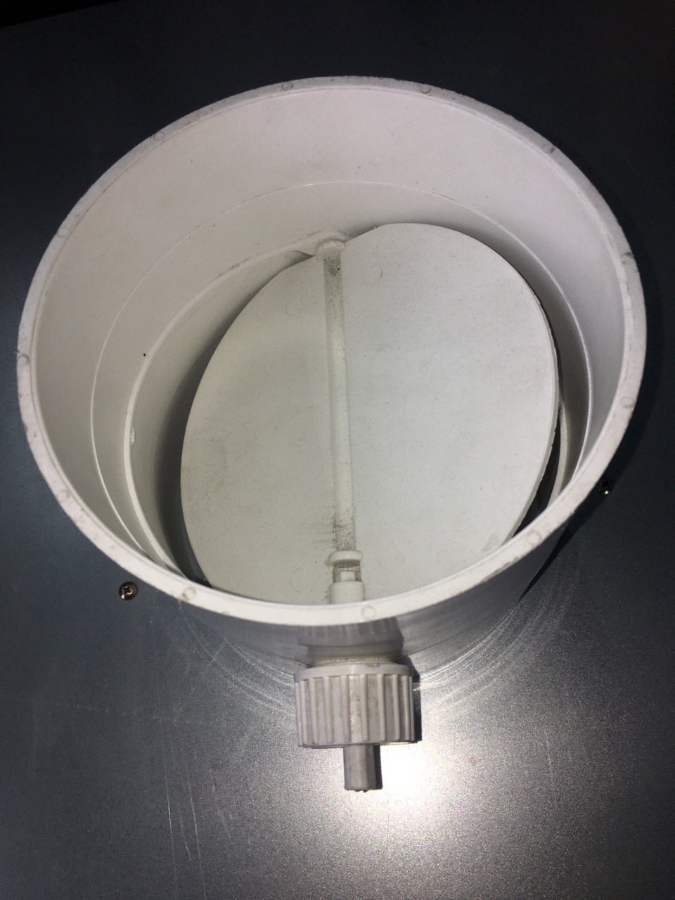 pvc管道风量调节阀风管蝶阀手动风阀圆形开关阀门成都