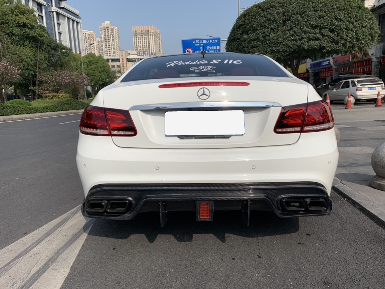 w207奔驰e级e260 e350 coupe 改装巴博斯碳纤维前唇侧裙带灯后唇