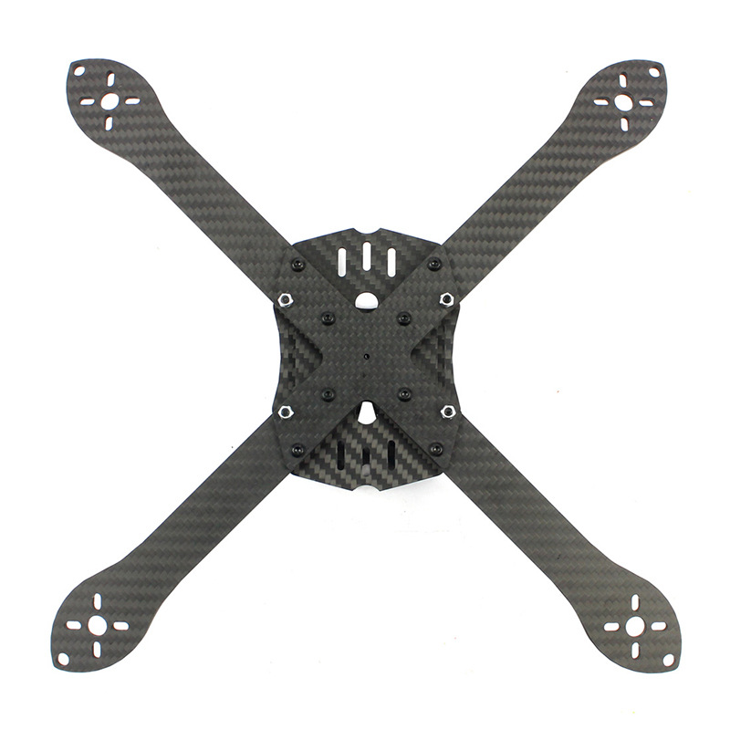 碳纤fpv机架300mm轴距穿越机机架碳纤维小四轴竞赛无人机机架