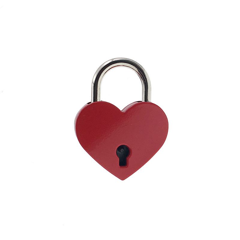 心型密码锁小款黄铜鸡心锁情趣用品收纳箱配锁成人工具三款供选用