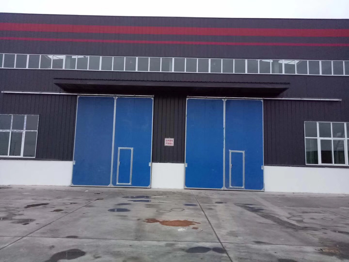 6米 钢制车间大门 保温钢制平移门 推拉门 车间大门 工业平移门