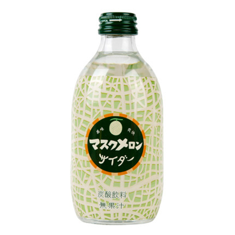 日本进口友升友桝友树农园哈密瓜味冰爽汽水网红碳酸饮料300ml