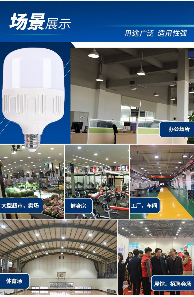 厂家直销led球泡灯 白富美高亮节能照明 e27螺口经济款球泡灯