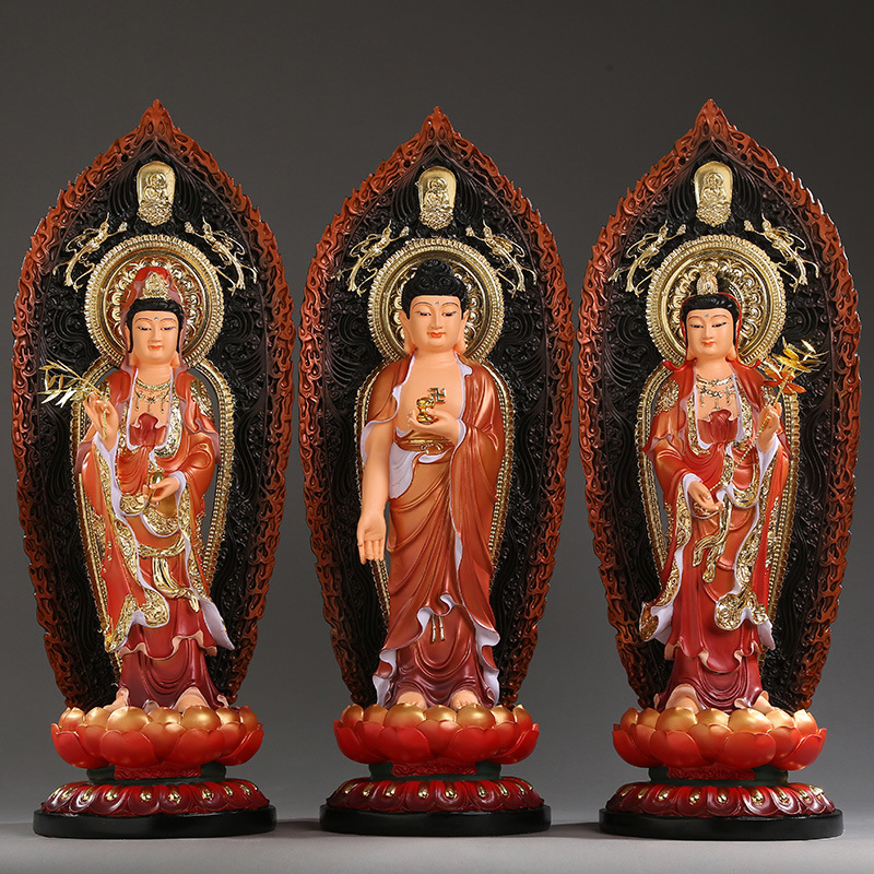0成交206件厂家批发树脂佛像阿弥陀佛药师佛大日如来佛祖三宝佛释迦