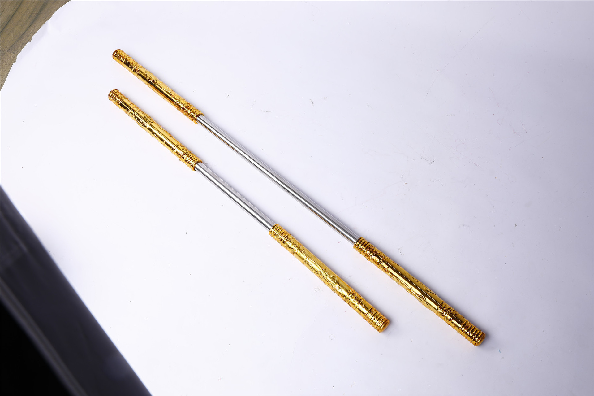 金箍棒电镀升缩钢弹棒伸缩棒收缩棒舞台魔术表演道具套装批发