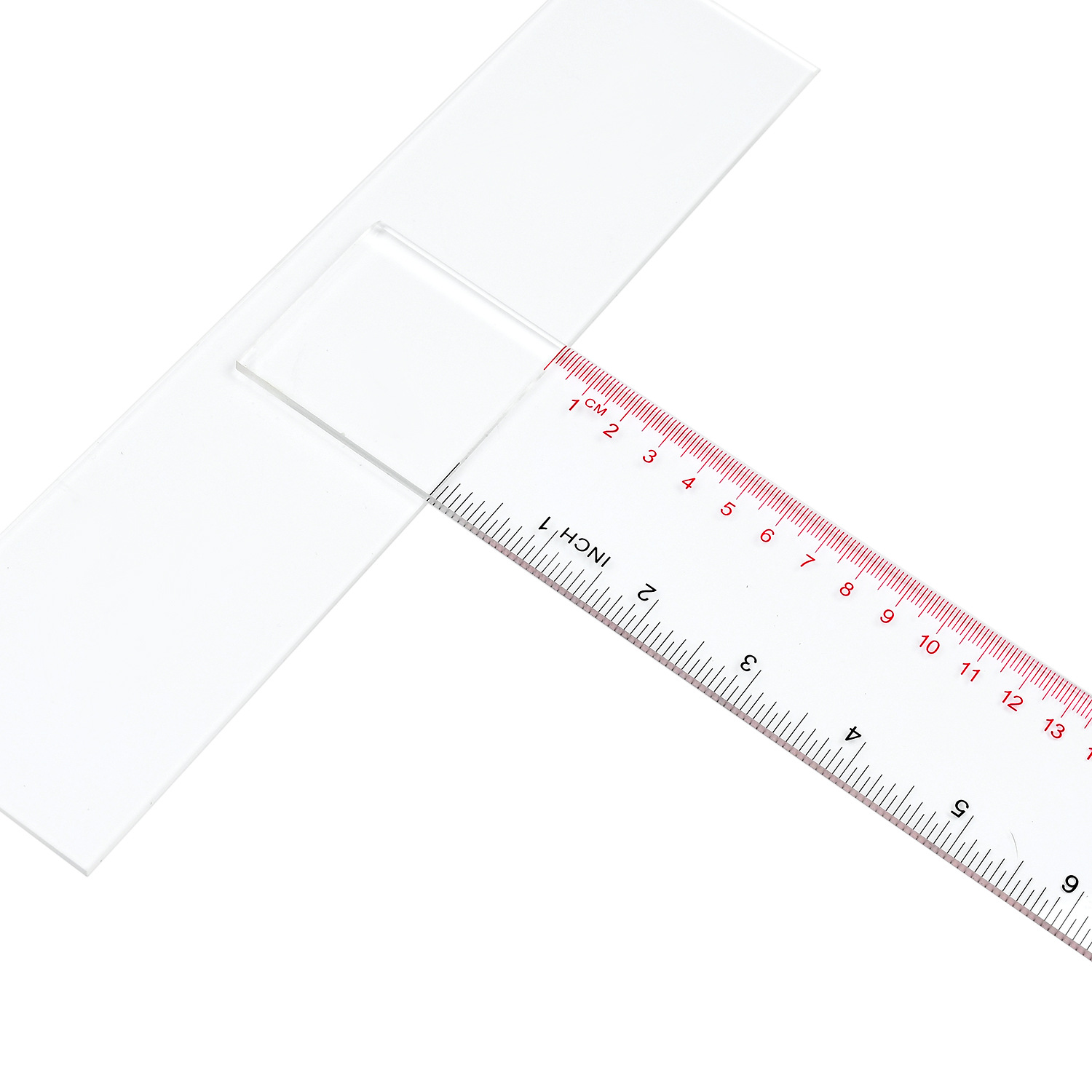 天使有机丁字尺60cm透明绘图尺亚克力材质t型尺