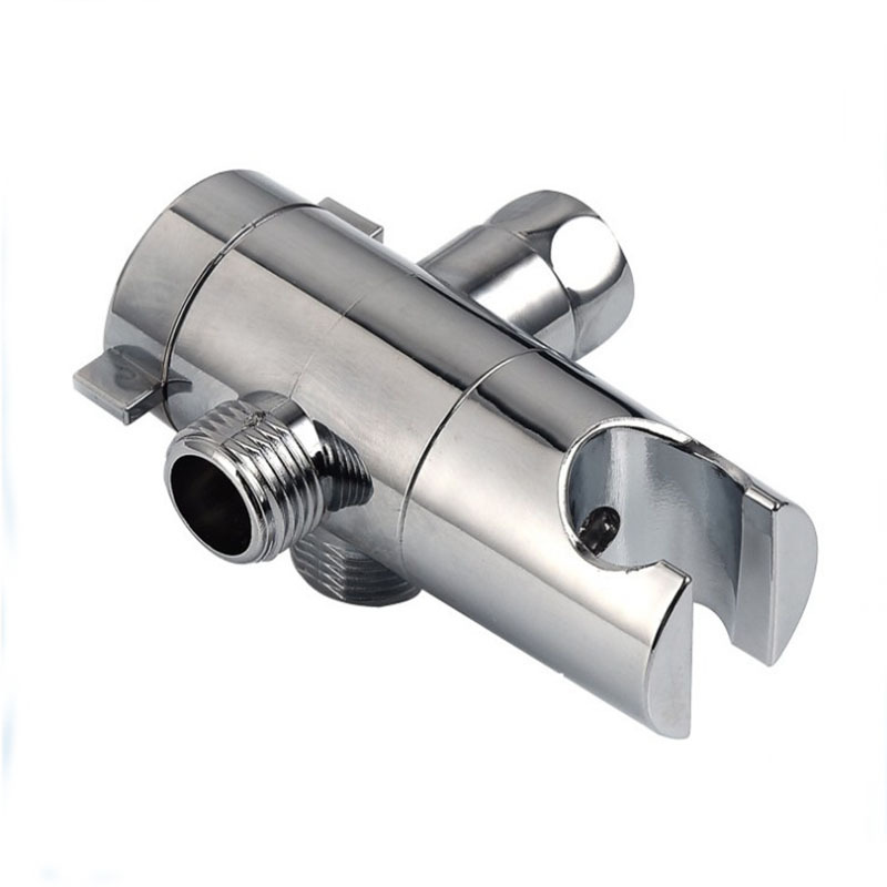 美式花洒顶喷头转接口淋浴分水器中插座电热龙头三通分流器