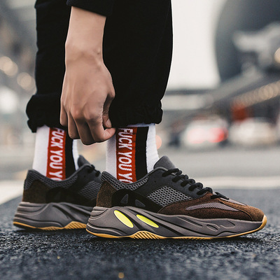 椰子700男鞋子2019春季新款侃爷网面透气跑步鞋百搭潮运动休闲鞋