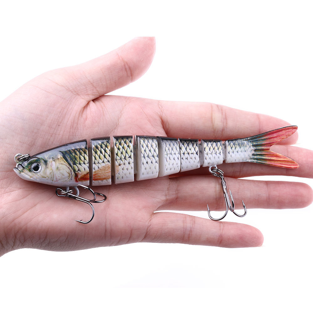 经典路亚多节鱼137cm27g外贸热销塑料仿生硬饵海钓假饵批发