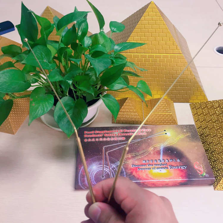 高精度正品英国纯铜拆装寻龙尺风水探测棒占卜棒福夫能量金字塔