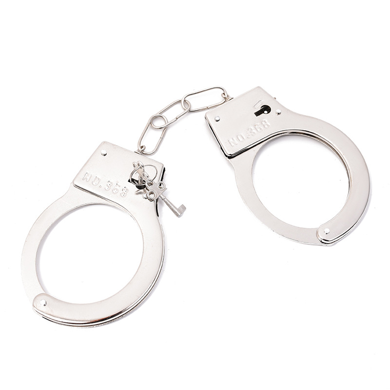 新款万圣节整人警察手铐儿童玩具cos猫警长手铐舞会演出货源批发