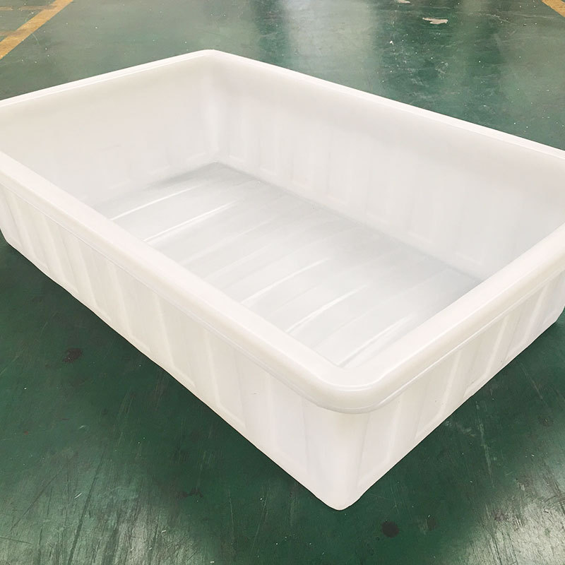 加厚养殖长方形水槽养鱼龟水盆400l大白盆牛筋塑料浅盆饲料搅拌盒