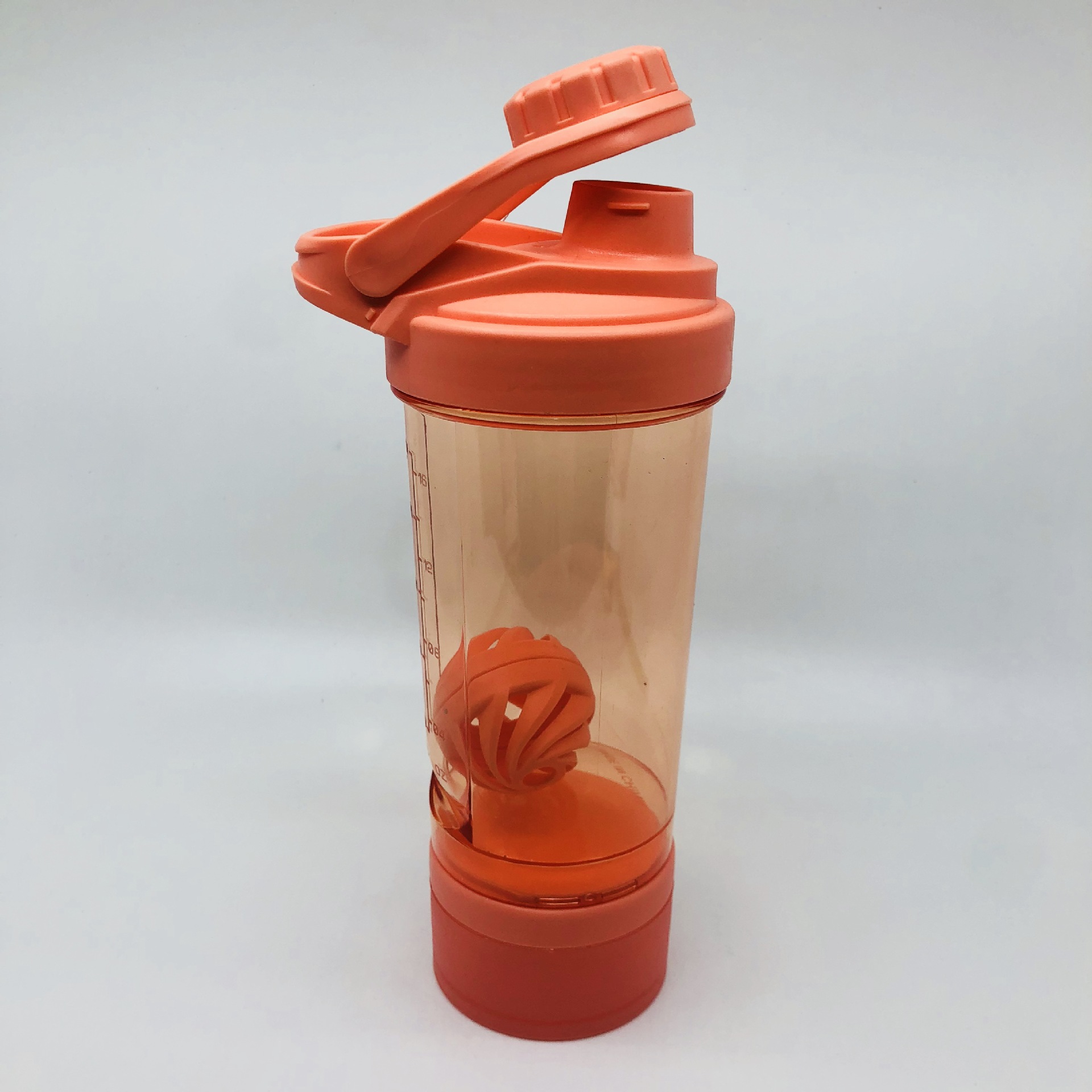 新款摇摇杯 促销礼品600ml 简便携带塑料运动水杯 蛋白粉杯子