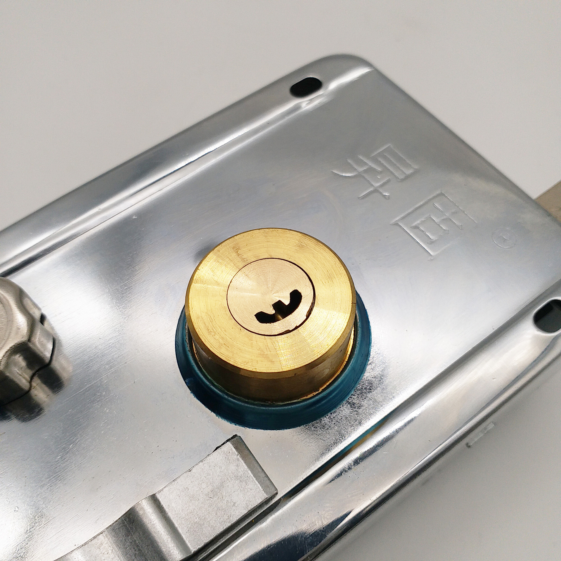 防盗门外装锁 全铜月牙匙防盗锁 外装门锁 车库锁