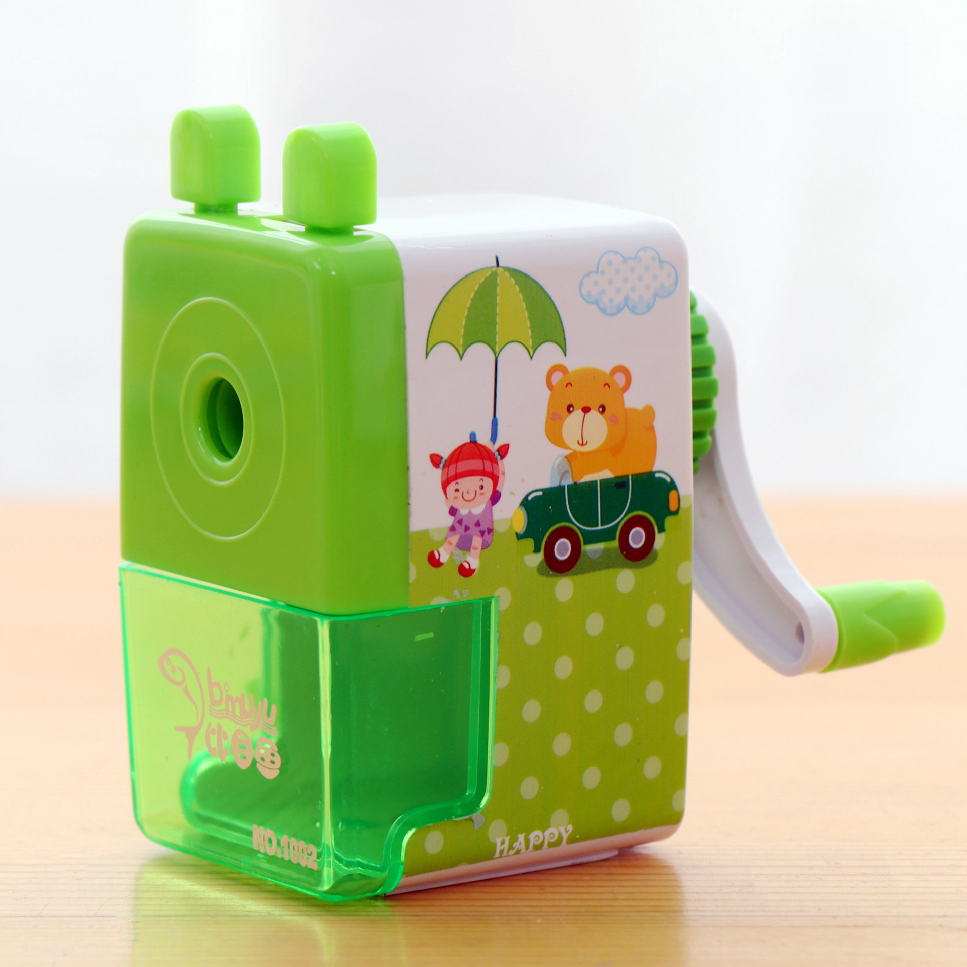 小清新可爱卡通手摇卷笔刀 学生转笔刀 塑料削笔刀 韩版文具e519