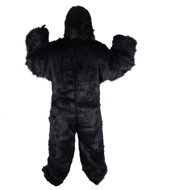 万圣节服装拍照黑猩猩衣服猿人服装成人大猩猩服装动物套装有肚皮