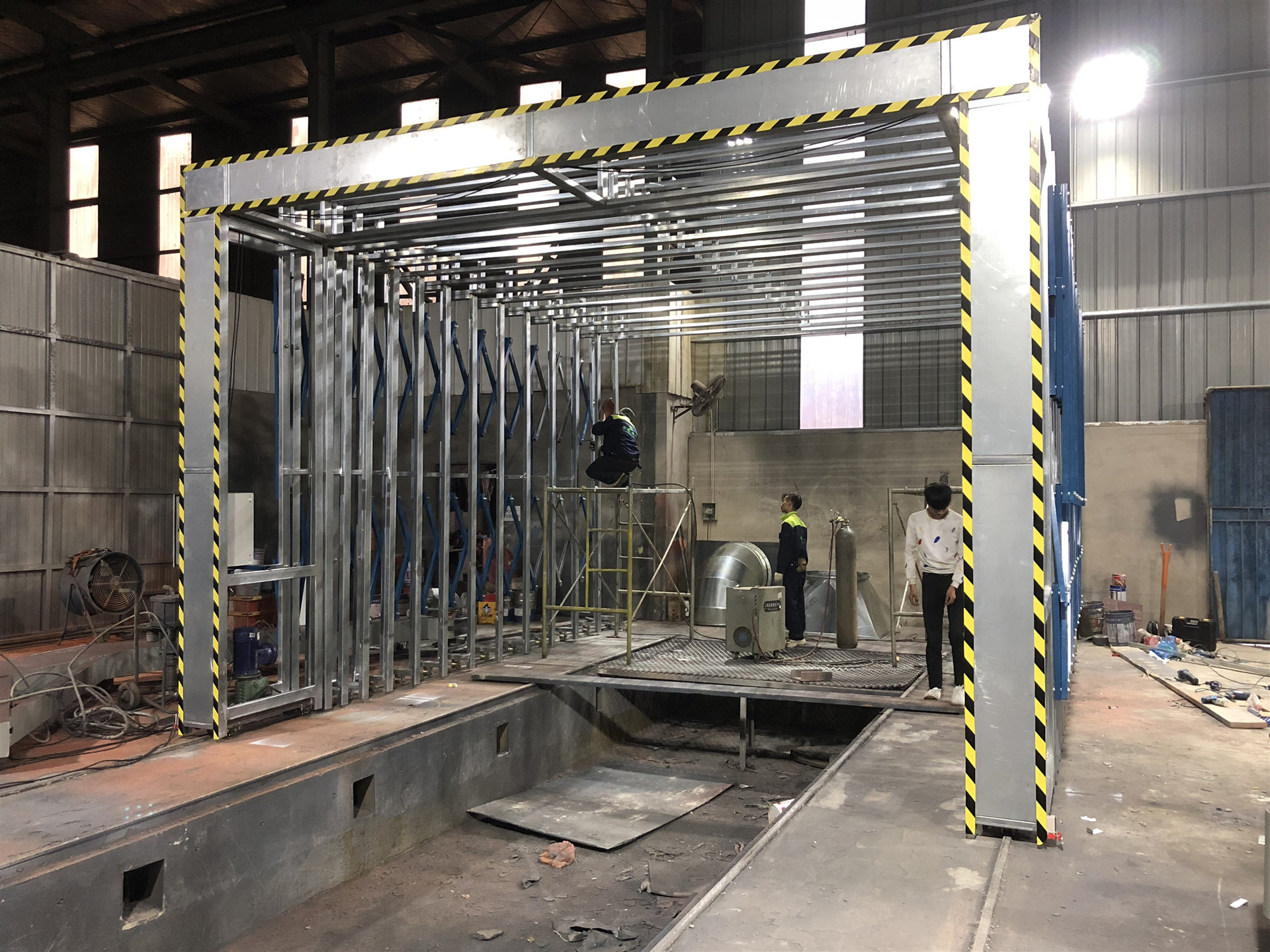 厂家直销移动伸缩喷漆房无尘家具喷漆房环保汽车烤漆房芜湖合肥