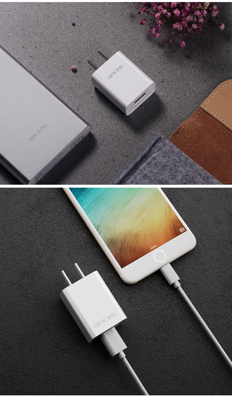 飞毛腿充电器scud适用于苹果type-c安卓手机通用充电头数据线套装