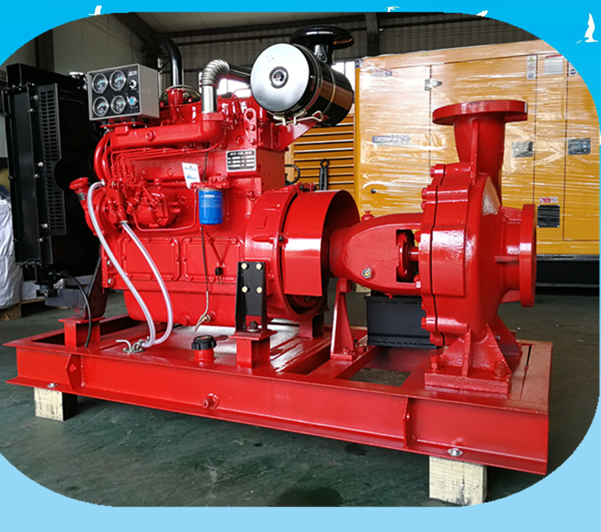 高扬程柴油机离心泵 矿山柴油机水泵机组