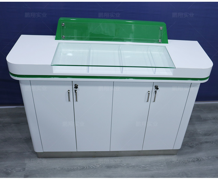 银行填单台烤漆办公家具双面填单柜台银行大厅智能填单台厂家定制