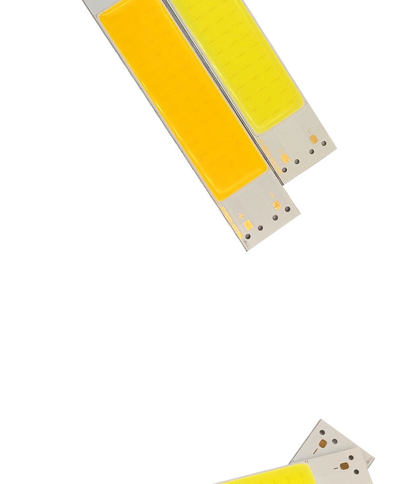 100x20mm 9v cob灯条led集成面光源冷白暖白光3w定制led灯板灯珠