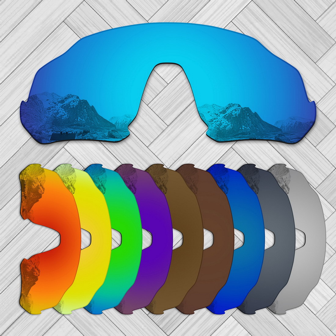 flight jacket 009401风镜透明变色偏光变色替换镜片,订制镜片