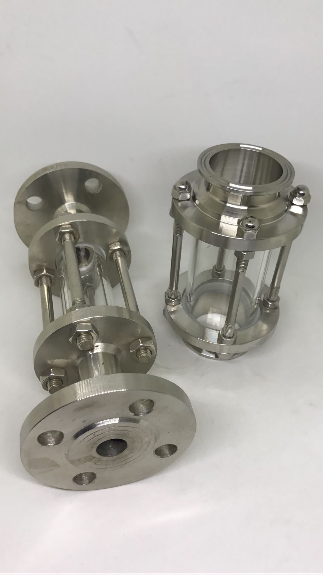 视蛊卫生级不锈钢管道 快装视镜法兰活接视镜 管道视蛊可加工定制