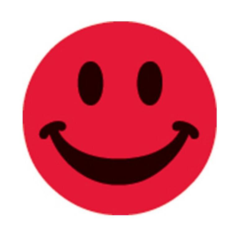 黄江 塘厦 樟木头 凤岗 彩色圆形面部快乐笑脸贴纸沃尔玛爆款定制