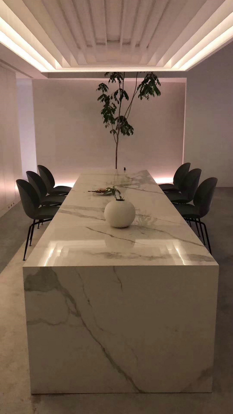 工厂直销人造石大理石板材鱼肚白背景墙台面橱柜板材洗手柜台面