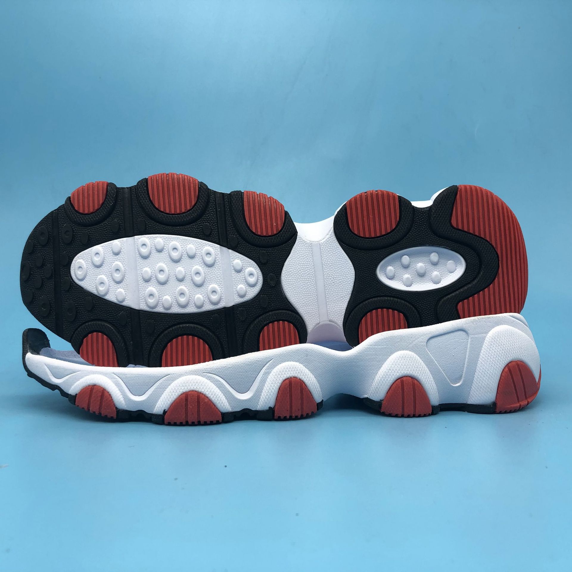 5成交22双相似来样男女款休闲组合橡胶鞋底耐磨止滑运动md鞋底厂家