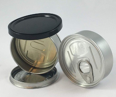 源头工厂生产包装 大麻罐易拉铁罐 拍底式马口铁罐头