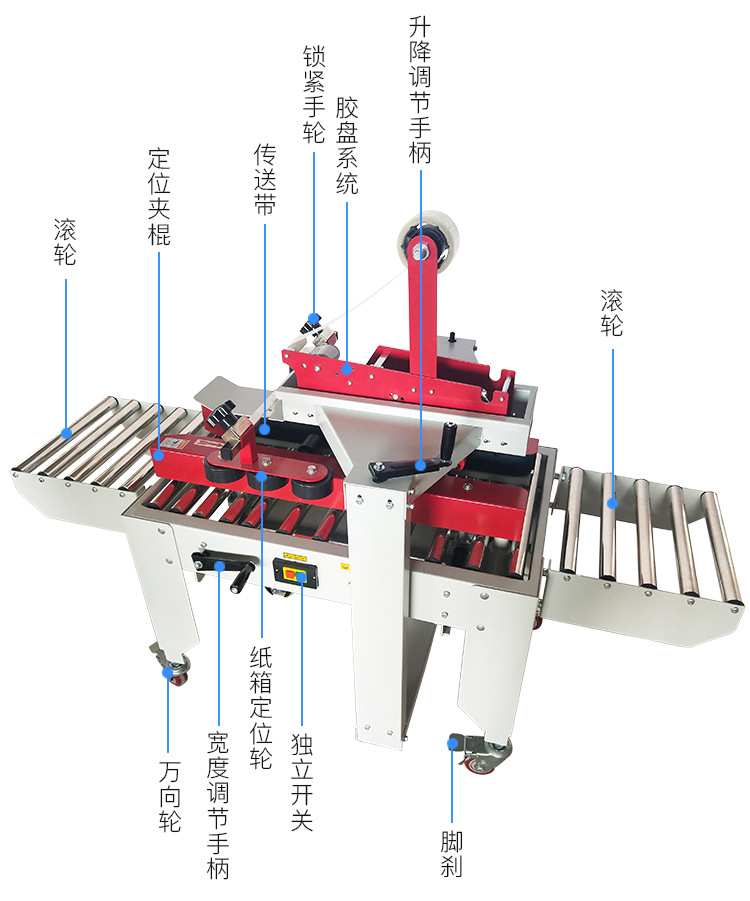 fxj-4030全自动封箱机纸箱胶带封口机快递包裹打包机纸盒电商专用