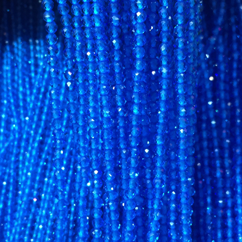 bluetopaz优化蓝色托帕石天然石硬盘球面切面珠宝石工艺品