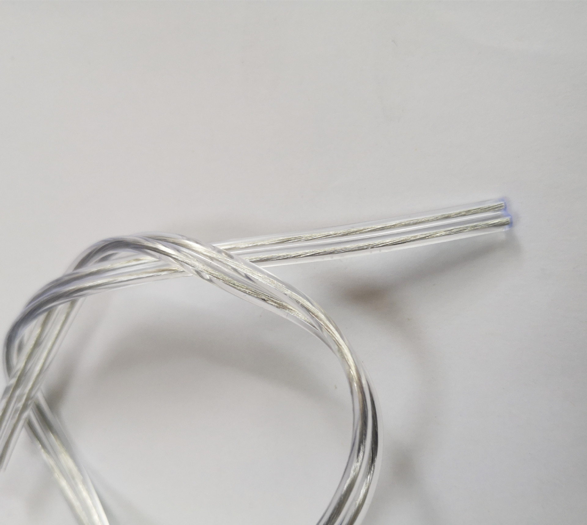 供应电源线 两芯透明扁线 2*0.75平方非标电线100米