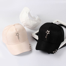 ba饰物局小狐狸刺绣棒球帽日韩简约百搭休闲男女情侣同款鸭舌帽子