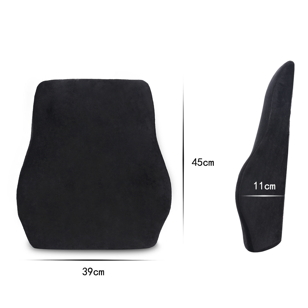 Amazon New Lumbar Support Pillow Slow Rebound Memory Foam Car Office Seating Waist Pad Cushion Cross-Border Hot Hot Sale