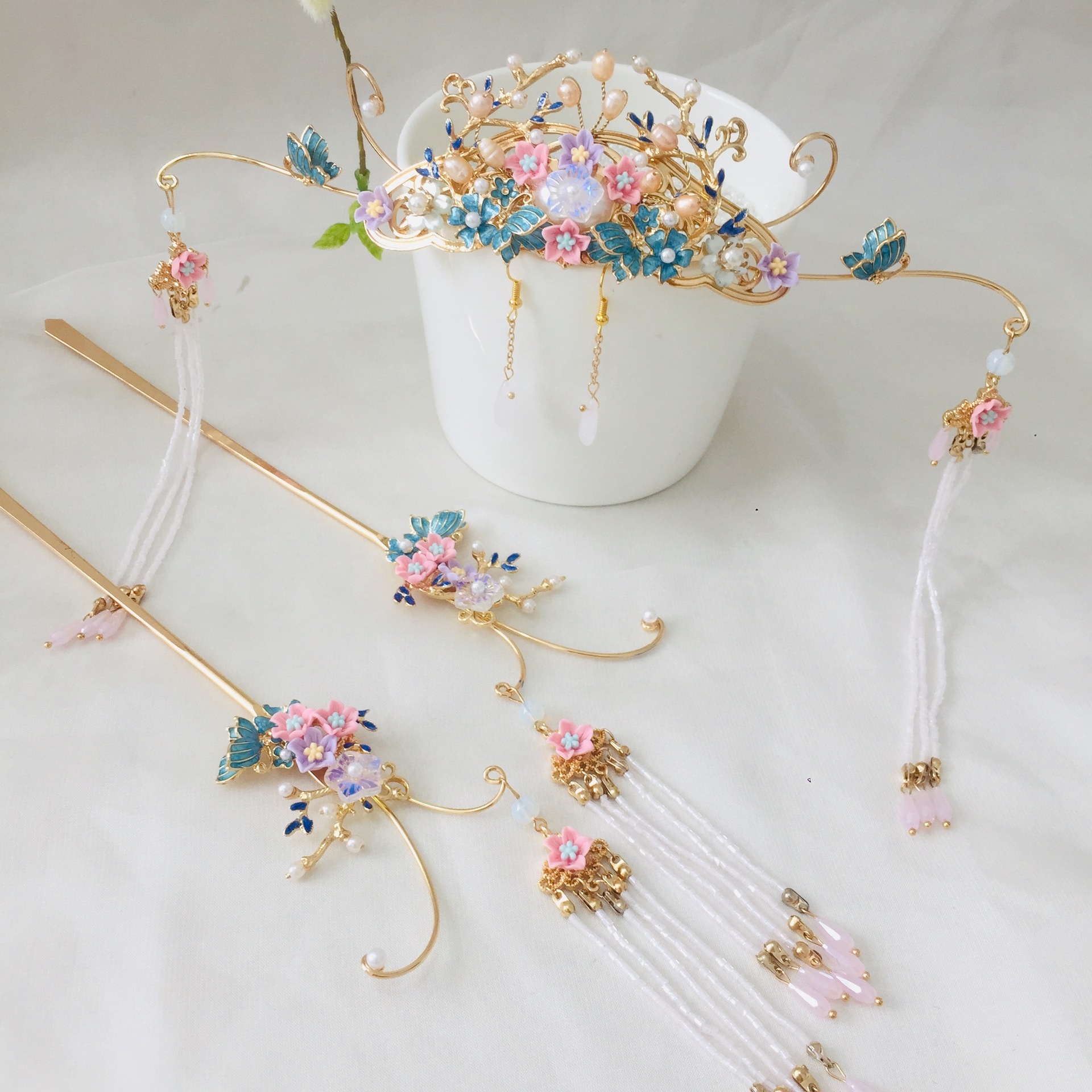 素十八s925银简约民族风仙鹤发簪个性复古飞鸟发钗孔雀头饰步摇-报价