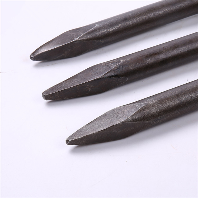厂家批发g10 g20风镐钎子450mm镐钎尖头扁头风镐钎子配件